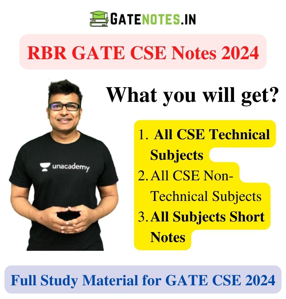 Ravindrababu Ravula GATE CSE Handwritten Notes For GATE 2024 - All GATE CSE NOTES 2024